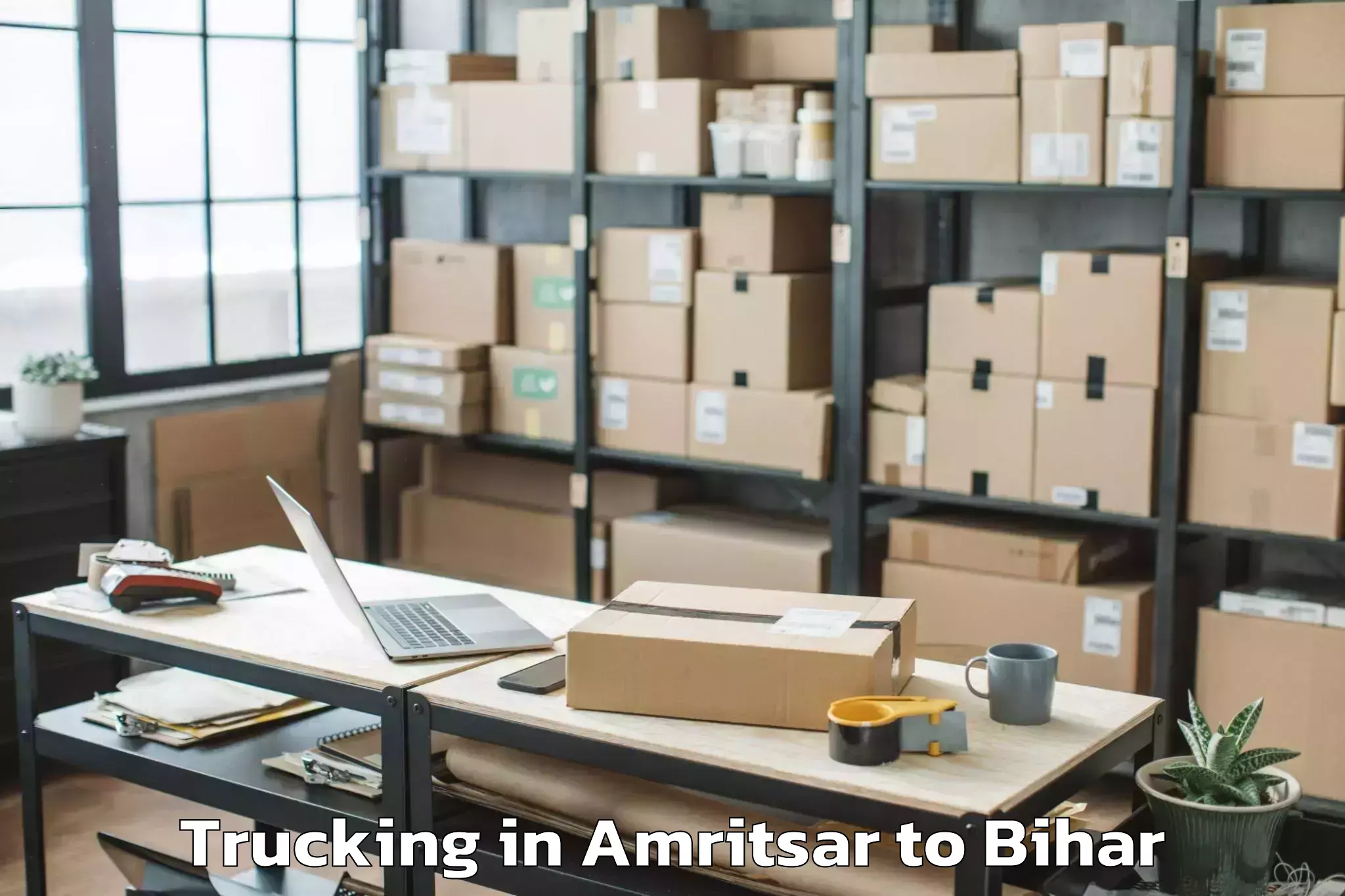 Top Amritsar to Baruraj Motipur Trucking Available